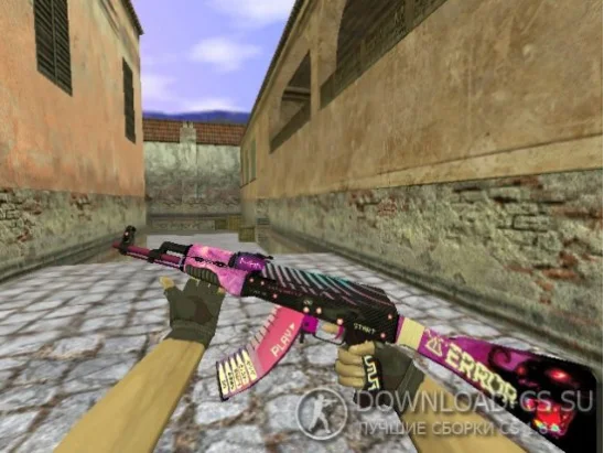 Модель AK-47 «Dark Vaporwave» для CS 1.6