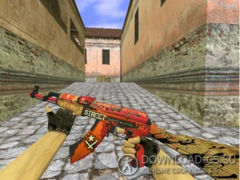 Модель HD AK-47 «Ringleader» с анимацией осмотра для CS 1.6