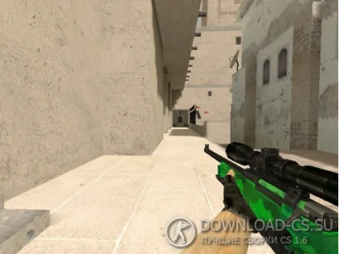 Модель AWP «Green Camo — Зеленый камуфляж» для CS 1.6