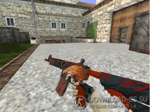Модель HD M4A4 «Howl» для CS 1.6