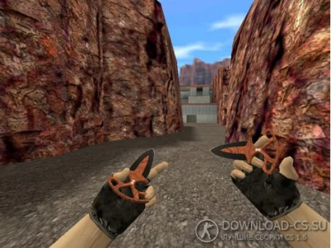 Модель ножа HD «Shadow Daggers | BOOM» для CS 1.6