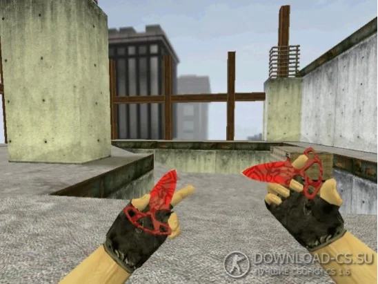 Модель ножа HD «Shadow Daggers | Slaughter» для CS 1.6