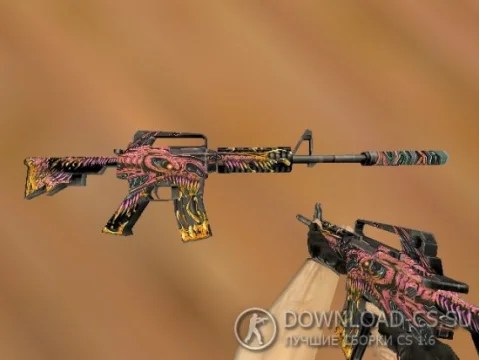 Модель M4A1 «Toxicator» для CS 1.6