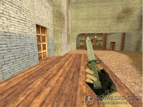 Модель ножа HD «Bayonet | Damascus Steel» для CS 1.6