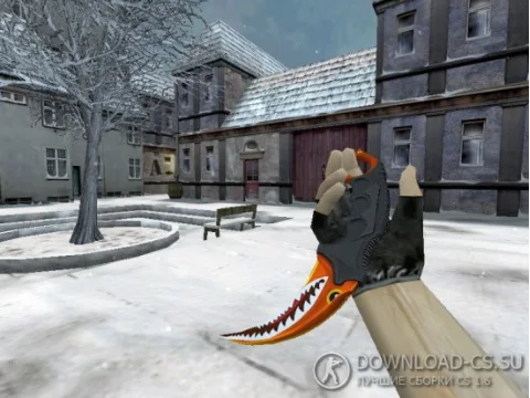 Модель ножа HD «Karambit | Aber Shark» для CS 1.6