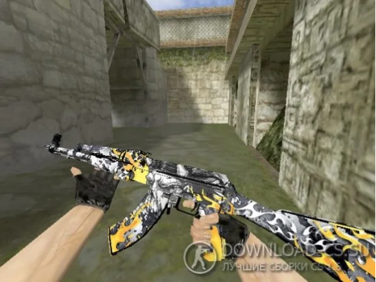 Модель HD AK-47 «Firewalker» для CS 1.6