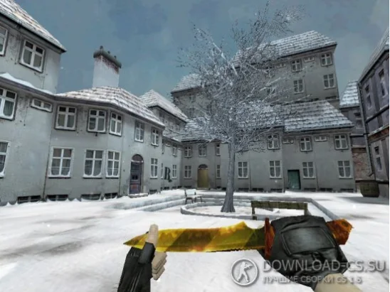 Модель ножа cтандартная «Gold Dangerous» для CS 1.6