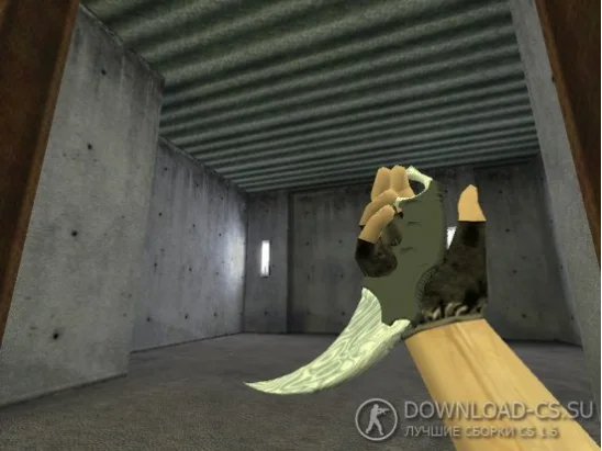 Модель ножа HD «Karambit | Damasсus Steel» для CS 1.6
