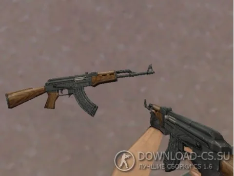Модель AK-47 «Retexture» для CS 1.6