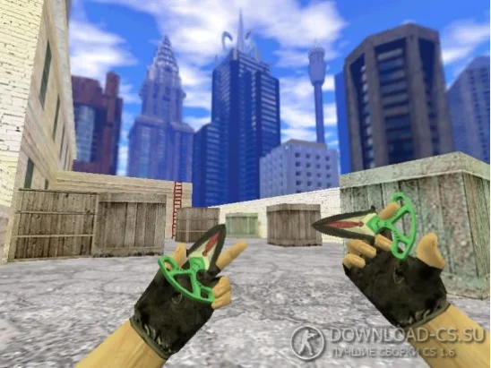 Модель ножа HD «Shadow Daggers | Alien Costume» для CS 1.6