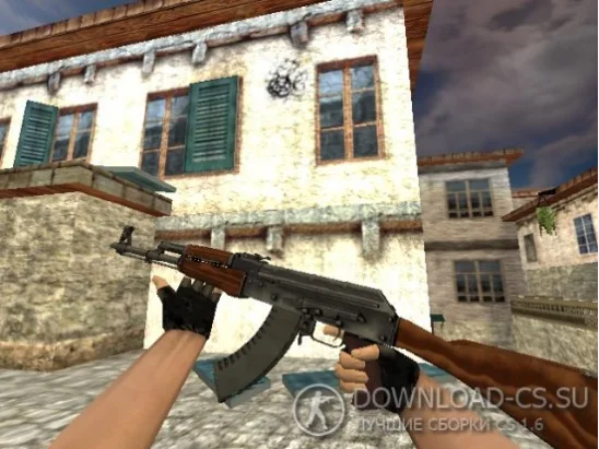 Модель AK-47 из CS:GO с анимацией осмотра для CS 1.6