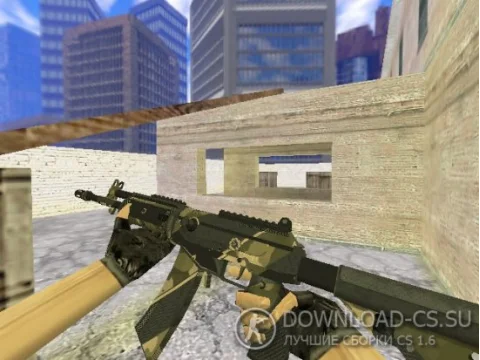 Модель HD Galil «Black Sand» с анимацией осмотра для CS 1.6