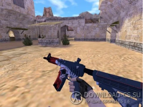 Модель M4A4 «Shark's Attack» для CS 1.6