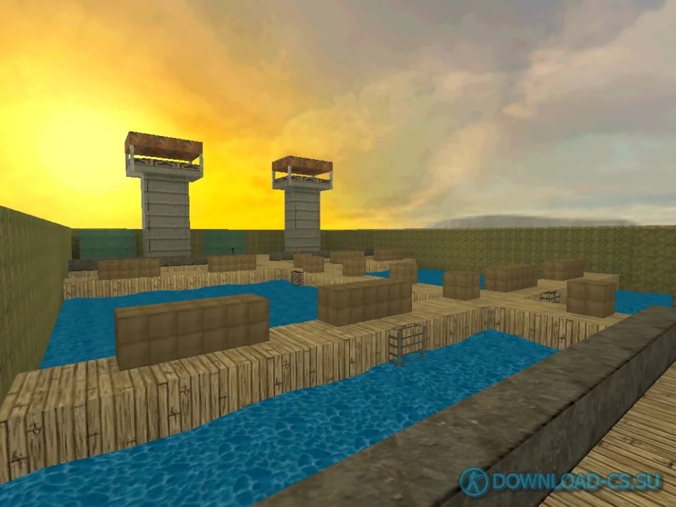 Карта fy_nightportfight для КС 1.6