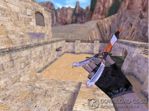 Модель ножа HD «Butterfly Knife | Asimov» для CS 1.6