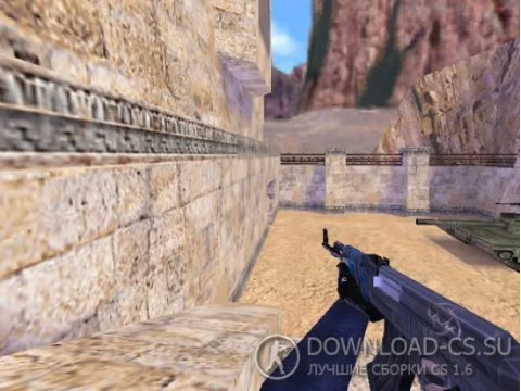 Модель AK-47 «Синий ламинат» для CS 1.6