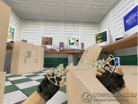 Модель ножа HD «Shadow Daggers | Cybernetic» для CS 1.6