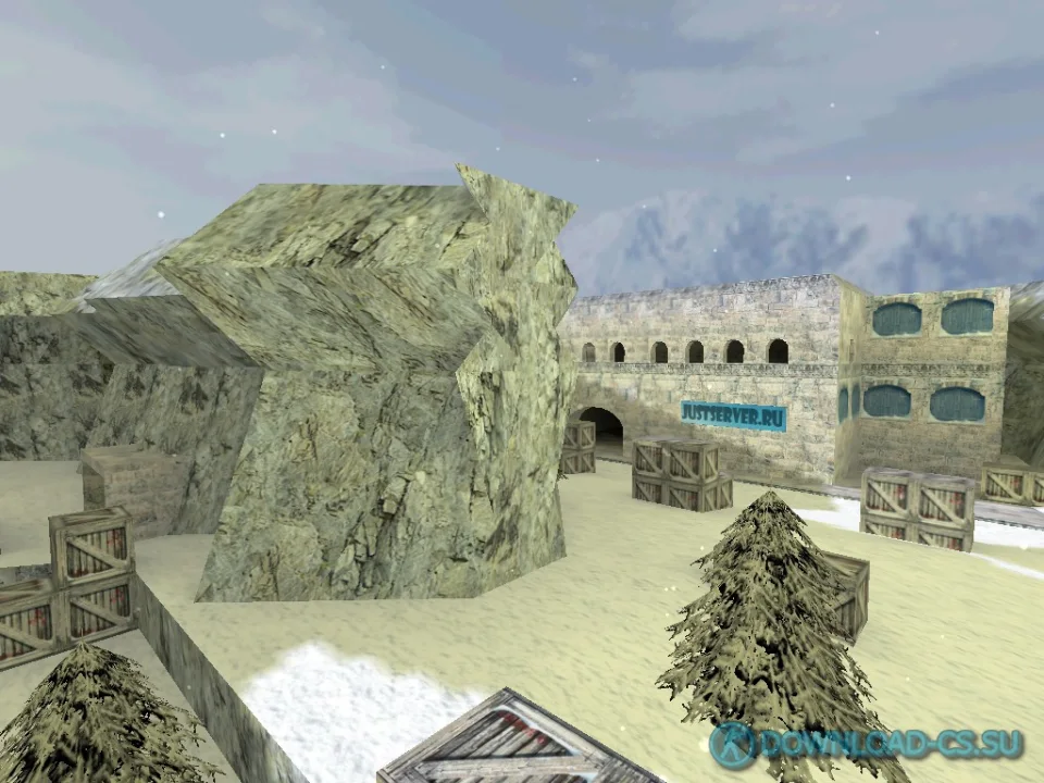 Карта gg_js_snow_war для КС 1.6