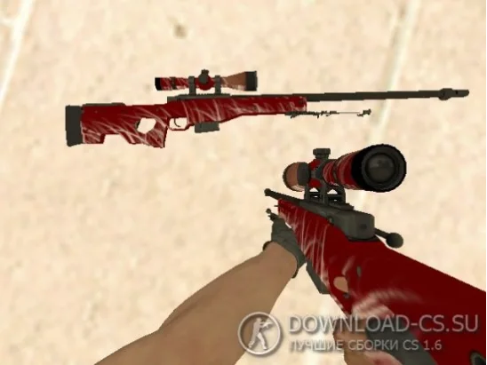 Модель AWP «White Lines» для CS 1.6