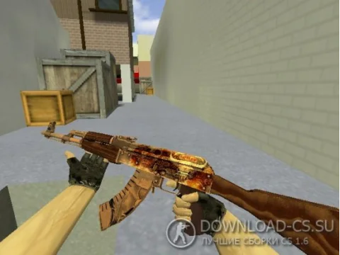 Модель HD AK-47 «Outlaw» для CS 1.6