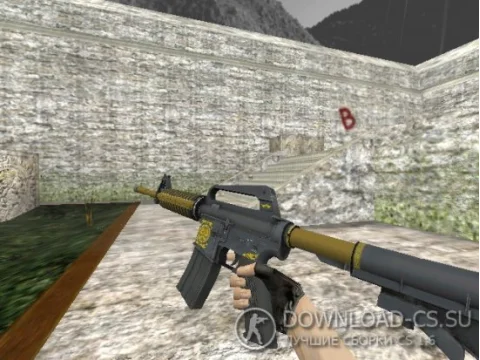 Модель HD M4A1-S «Рыцарь» для CS 1.6
