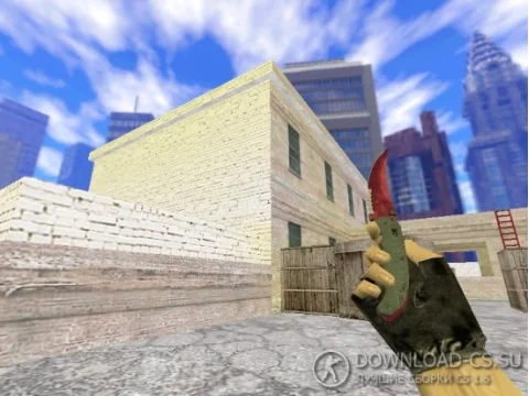 Модель ножа HD «Flip Knife | Doppler Rubine» для CS 1.6