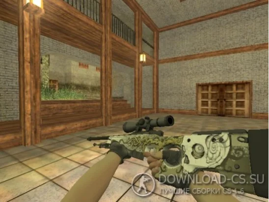 Модель HD AWP «Worm God» для CS 1.6