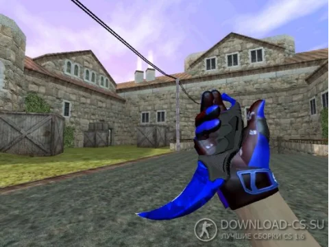 Модель ножа HD «Karambit | Doppler Sapphire» для CS 1.6