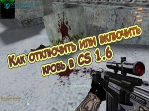 Как отключить или включить кровь в CS 1.6