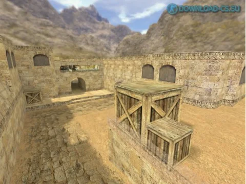 Карта de_dust2_spam_spots для CS 1.6