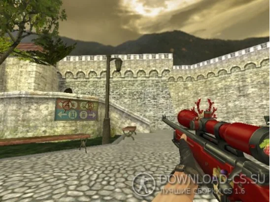 Модель AWP «Новогодняя» для CS 1.6