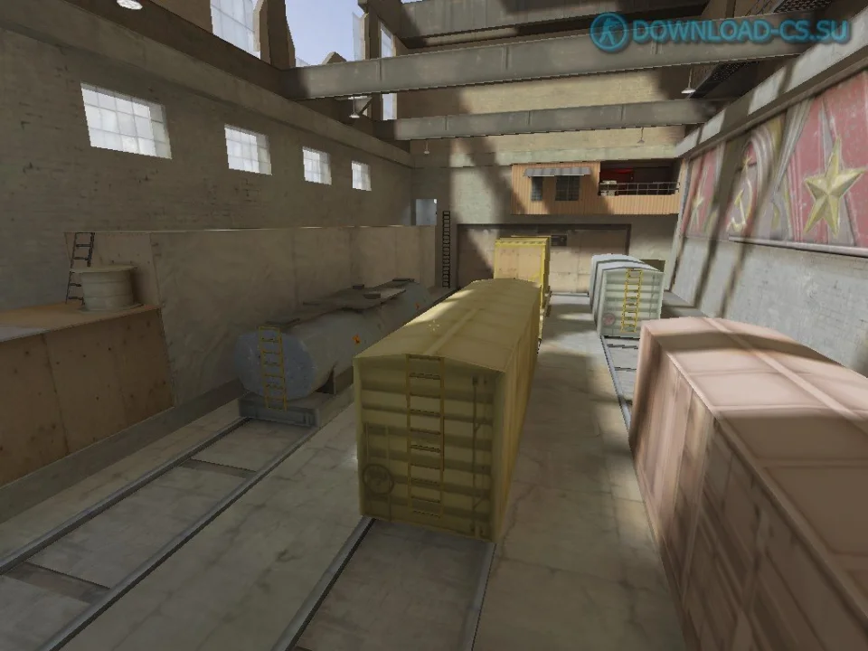 Карта de_train из CS:GO для CS 1.6