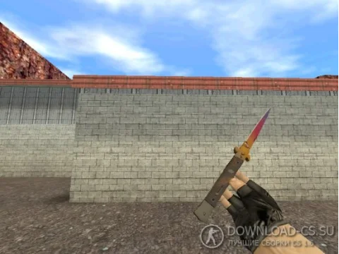 Модель ножа HD «Stiletto Knife | Fade» для CS 1.6
