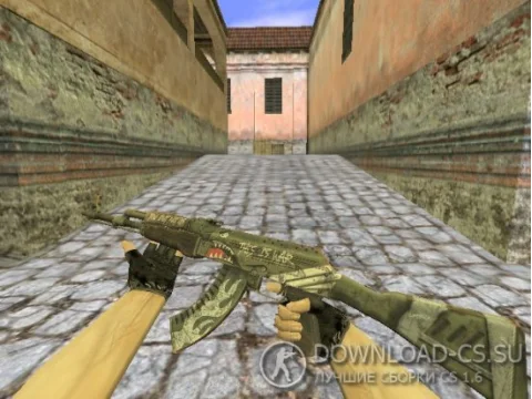 Модель AK-47 «Fallen Warrior» для CS 1.6