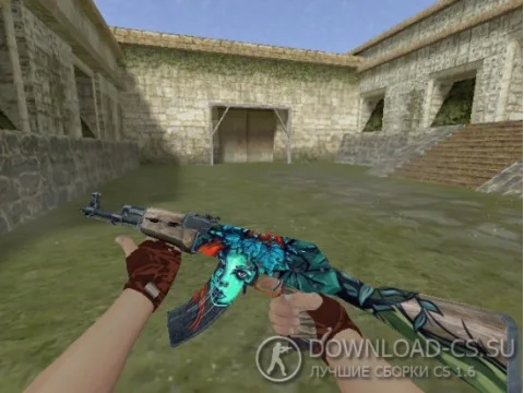 Модель HD AK-47 «Cursed Ivy» для CS 1.6
