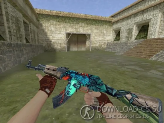Модель HD AK-47 «Cursed Ivy» для CS 1.6