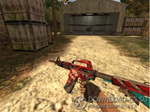 Модель HD M4A1-S «Mortal Equalizer» для CS 1.6