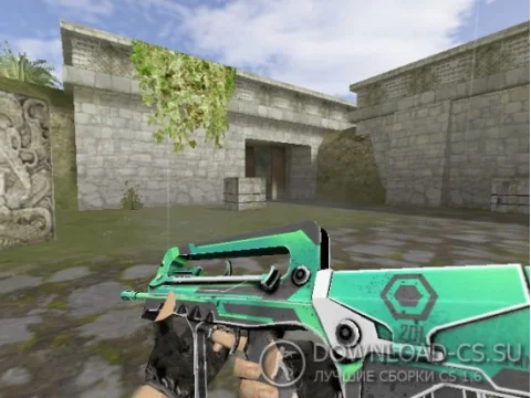 Модель HD Famas «Cyber Green» для CS 1.6