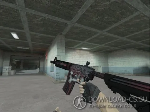 Модель HD M4A4 «Death Walker» для CS 1.6