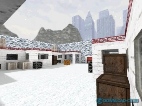 Карта gg_js_snow для КС 1.6