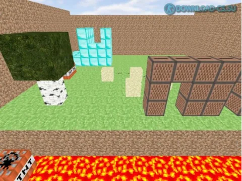 Карта aim_minecraft для CS 1.6
