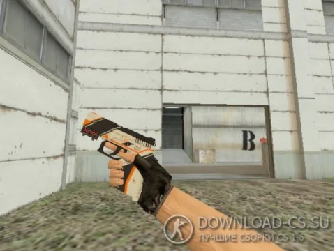 Модель P250 «Азимов» с анимацией осмотра для CS 1.6