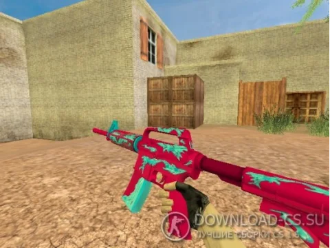 Модель HD M4A1-S «Дух воды» для CS 1.6