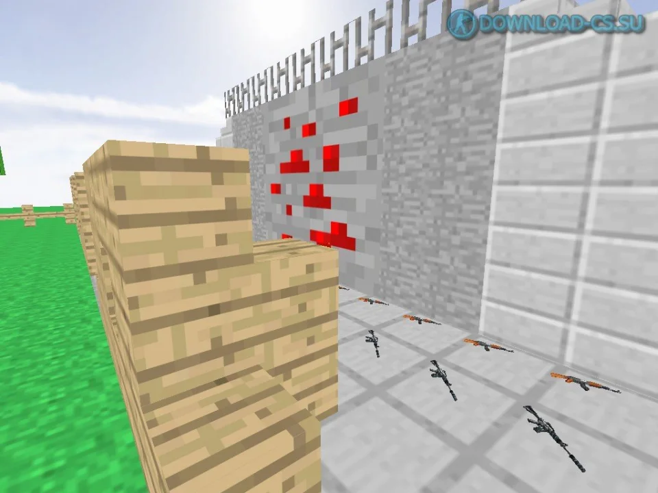 Карта aim_minecraft_by_pd311 для CS 1.6
